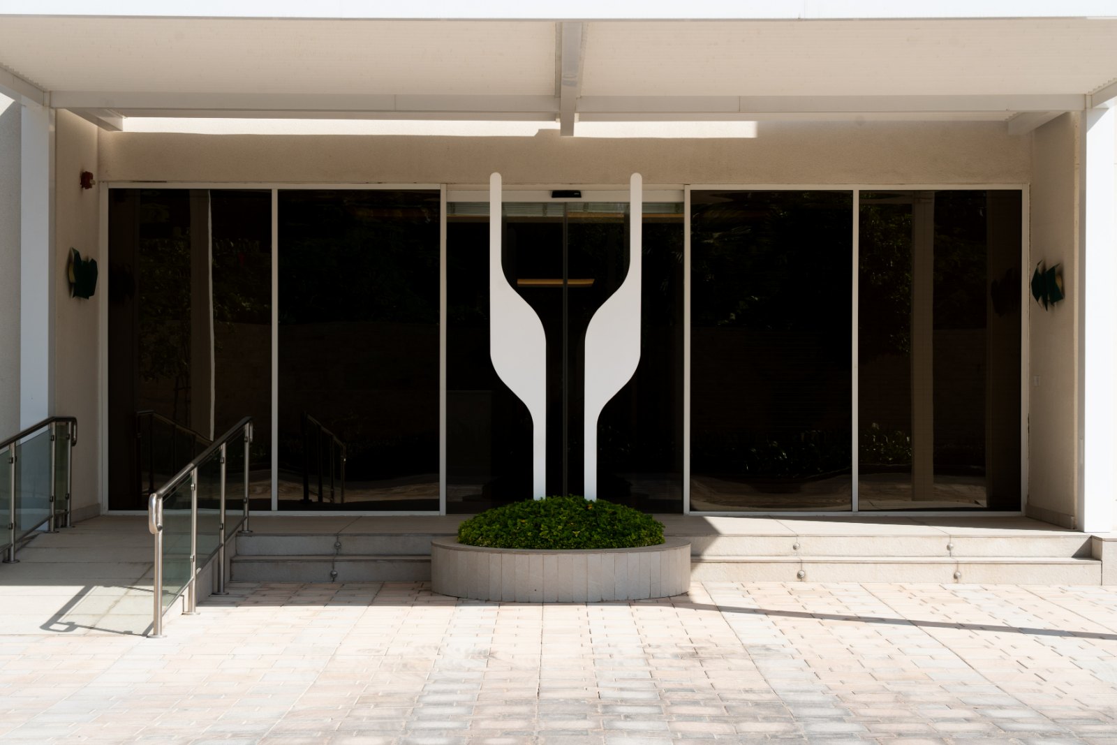 The entrance